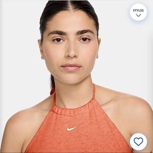 Nike sportswear chill terry Women’s French terry XL cropped  Halter  Top